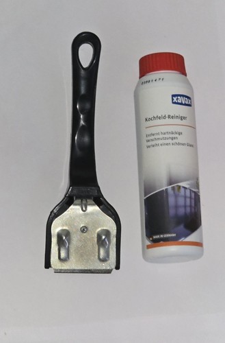 Xavax Ceran Induktion Kochfeld-Reinigungsset 2-tlg. Reiniger Schaber - Bild 2 von 2