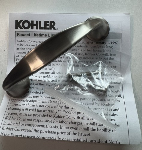 KOHLER K-11285-BN Forté 3” Drawer Pull, Lot Of 4 Vibrant Brushed Nickel - Picture 1 of 7