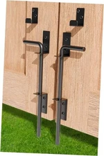 1" Heavy Duty Cane Bolt Gate Drop Rod Extra Thick Hardware Ground 12 Inch 2