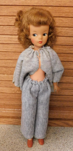 25-815 Vintage 12" 1960's Strawberry Blonde Ideal Tammy Doll Jointed Nice Shoes