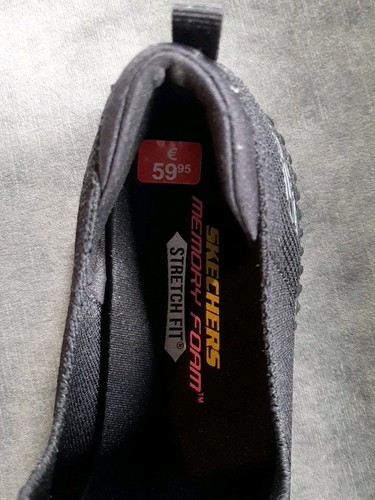 Neu!! Skechers Memory Foam Slipper Gr. 39 Schwarz "Muse-Valeria" Stretch Fit - Bild 3 von 5