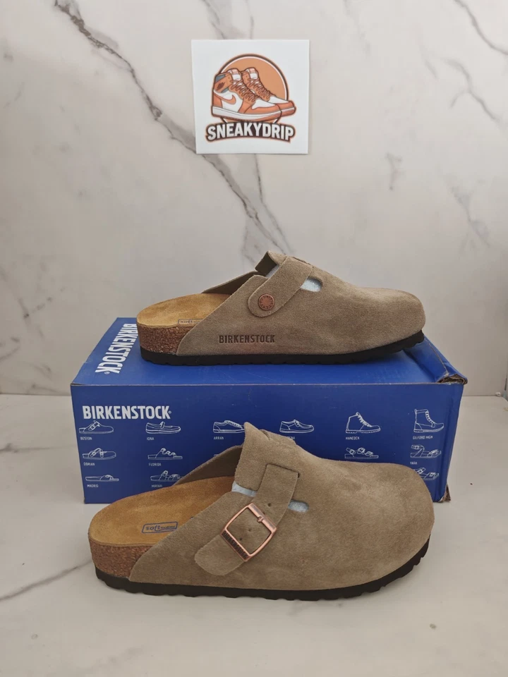 Sabot Birkenstock Boston TAUPE - REGULAR FIT -  VARI NUMERI dal 36 al 45 - Immagine 1 di 4