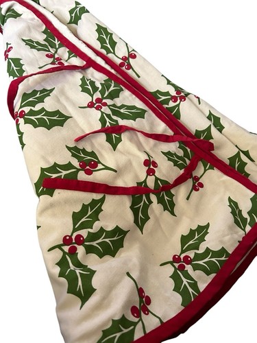 Well Dressed Home Holiday Holly Berry Weihnachtsbaum Rock Full 50" off white - Bild 5 von 7