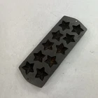 VTG Cast Iron Lodge 10 Star Cornbread Muffin Bread Mold Baking Pan USA 10AS2