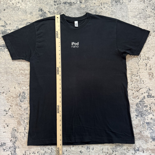 Vintage Apple iPod Nano T-Shirt Herren XL schwarz doppelseitig Tech Promo Tee - Bild 9 von 10