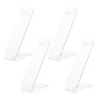  4 Pcs Acrylic Shoe Shelf Holder Commercial Shoes Display Stand Rack