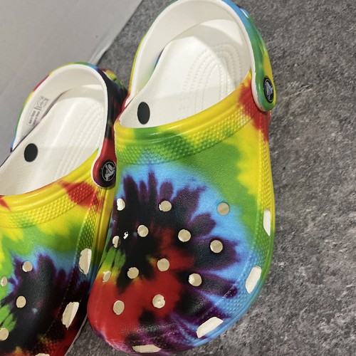 CROCS Classic Tie Dye Clog Women’s 7 / Men’s 5 Worn Just A Couple Times - Picture 2 of 7