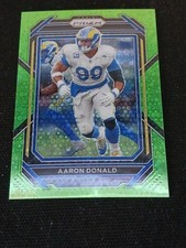 2022 Prizm #164 Aaron Donald No Huddle Neon Green #1/5  