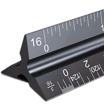Architectural Scale Ruler, Imperial Measurement, Architect Triangular Ruler |...