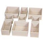 9 Pack Foldable Cloth Storage Box Closet Dresser Drawer Organizer Fabric Bask...