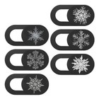6pcs Laptop Camera Cover Slide Camera Snowflake Cover Webcam Privacy Cover