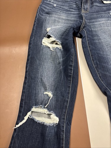 Buckle BKE Mom Jeans Womens Size 26 Blue High Rise Distressed Stretch Denim - Picture 9 of 13