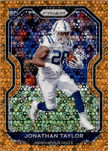 2020 Panini Prizm Prizms Orange Disco #332 Jonathan Taylor