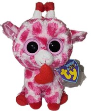 Ty Beanie Boos - JUNGLELOVE the Pink Giraffe (6 Inch) MWMTs Stuffed Animal Toy