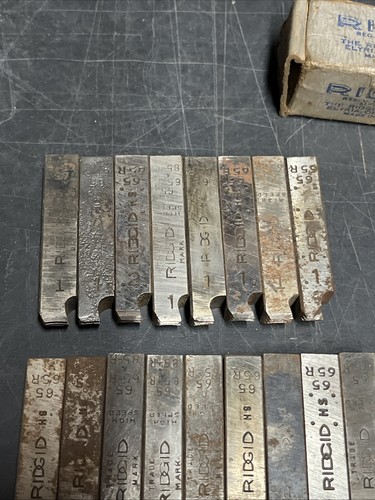 Rigid 65R High Speed Pipe Thread Dies, Die Stock 1,2,3,4. 9 Sets+ - Picture 6 of 13