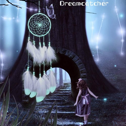 Luminous Dream Catcher,Manual Feather Hanging Decor Catcher For Type 2 - Picture 7 of 7