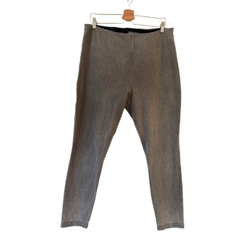Lysse Damen Zahnstocher Denim Leggings Größe 1X Grau Stretch Pull On Jeggings