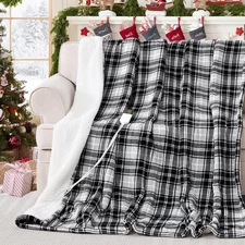 Electric Heated Blanket 50"x60",Fast Heated Throw with 8 Hours Auto Off/8 Hea...