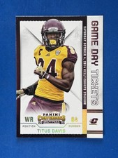 2015 Contenders Draft Picks Game Day Tickets #95 Titus Davis Chippewas