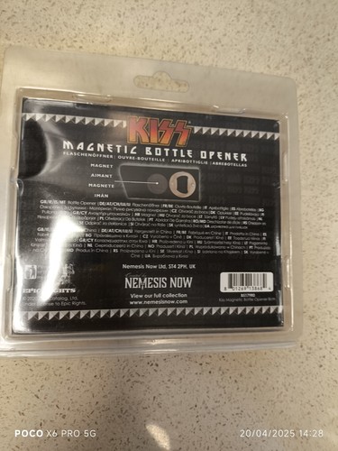 KISS CLASSIC LOGO MAGNETIC BOTTLE OPENER OFFIALLY LICENSED BRAND NEW - Picture 4 of 4