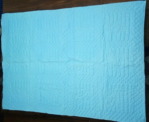 Vintage Embroidered Nursery Rhymes Baby Infant Blanket / Quilt 43" x 31" Cotton - Picture 13 of 13