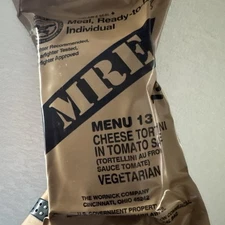 Military MRE Meal Ready to Eat Cheese Tortellini, Menu 13
