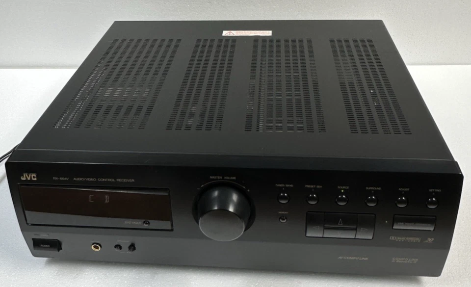 JVC RX-664VBK 5.1 Channel Stereo Receiver Tested & Working! - Image 2 of 4