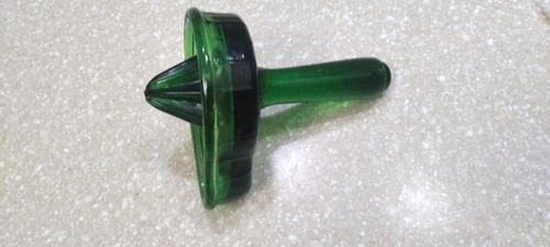 MOSSER vintage Green Glass lemon lime juicer reamer - Picture 2 of 5
