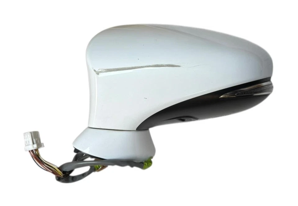 2015-2018 LEXUS IS350 LEFT DRIVER SIDE EXTERIOR REAR VIEW MIRROR WHITE OEM - Image 3 of 4