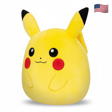 Pok mon Squishmallow Pikachu 10" Plush Stuffed Animal Toy Kellytoy NEW US