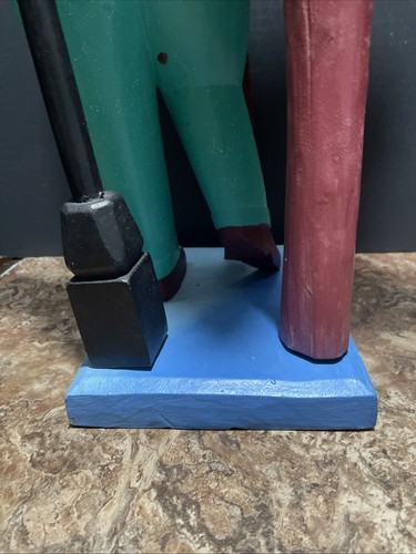 24 Inch Tall Coyote SUNSET CAFE Soft Wood Sculpture Markus Pierson? - Not Signed - Picture 16 of 19