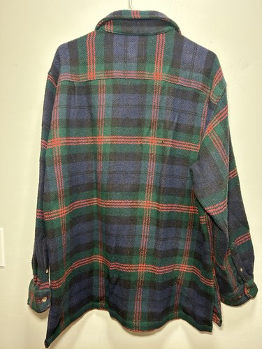 Vintage 90er GAP Flanellhemd groß kariert rot grün schwere Baumwolle - Bild 5 von 8