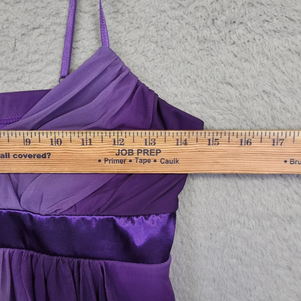 Y2K Ruby Rox Dress Women L Purple Babydoll Chiffon Ombre Fairy Bubble Hem Mini - Image 3 of 4