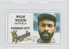 1981 Perma-Graphics/Topps Credit Cards Willie Wilson #125-031 0w6