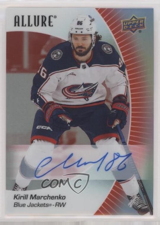 2023-24 Upper Deck Allure Red Rainbow Auto Kirill Marchenko #28