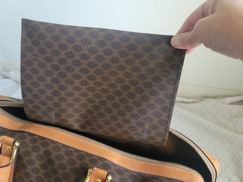 CELINE Vintage Macadam Boston Travel Bag AUTHENTIC, NEAR MINT! - Picture 19 of 20