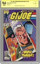 GI Joe A Real American Hero #124 CBCS 9.6 Witnessed Sig Larry Hama 1992