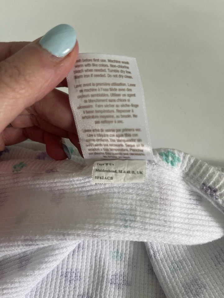 Manta Lovey de seguridad tejido gofre térmico floral Koala Baby Toys R Us 35"X34" Foto 4 de 4