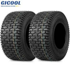 GICOOL 2Pk 16x6.50-8 Lawn mower Tire, 16x6.5-8 Turf-V Pattern Tubeless Tire