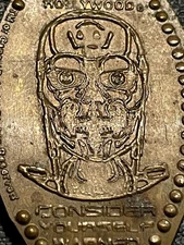 Consider Yourself Warned Universal Studios Hollywood Cu Elongated Penny #111327