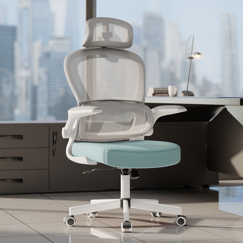 Office Chair Mesh Computer Desk Chairs Swivel Home With Adjustable Arm & Height - Picture 52 of 73