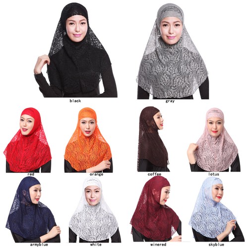 Muslim Women Turban Amira Hijab Under Scarf Inner Cap Cover Wrap Headscarf Islam - Picture 4 of 34