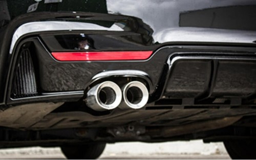 FOR BMW F32 F33 F36 REAR DIFFUSER VALANCE LIP M PERFORMANCE SPOILER GLOSS BLACK - Picture 5 of 18