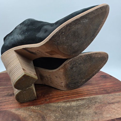 Vince Easton Stiefel Damen 39 / 9M schwarz Nubuk spitz zulaufend Absatz Stiefeletten - Bild 9 von 12