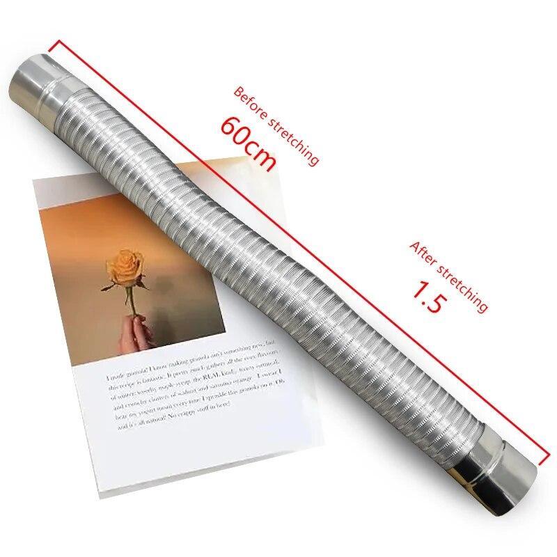 Fireproof Gas Water Heater Stainless Steel 60*150mm Aluminum Strong Exhaust Pipe eBay