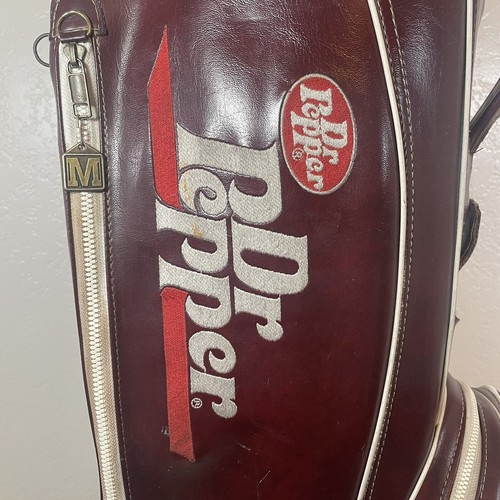 Vintage Dr. Pepper Golf Bag By Ron Miller Pro Model No Rain cover Cart Bag - Picture 16 of 20