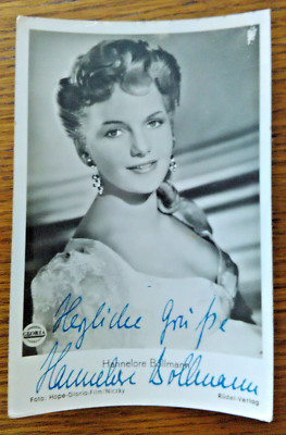 Antike Starfoto-Autogrammkarte ''Hannelore Bollmann'', 50er Jahre