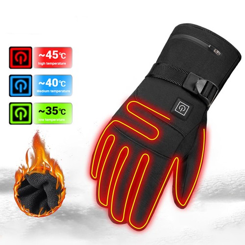 Elektrisch beheizte Handschuhe wasserdicht 3 Gänge Handwärmer-Handschuhe für Out - Bild 11 von 12