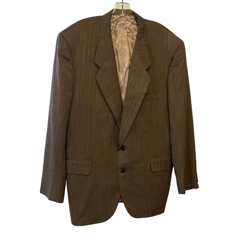 Filo A'Mano by Tom James Vintage Custom Brown Herringbone Suit - Picture 2 of 16