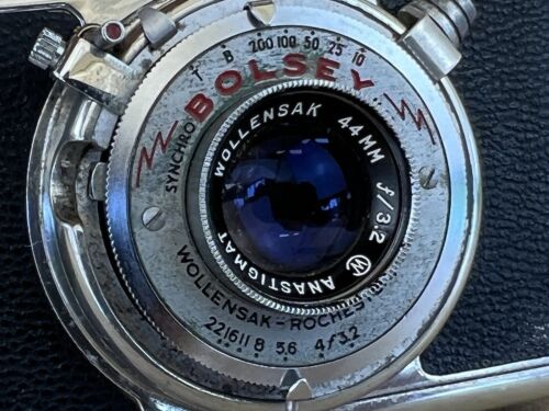 Bolsey Model B2 35mm Film Camera W/ 44mm 3.2 Wollensak - Picture 2 of 7